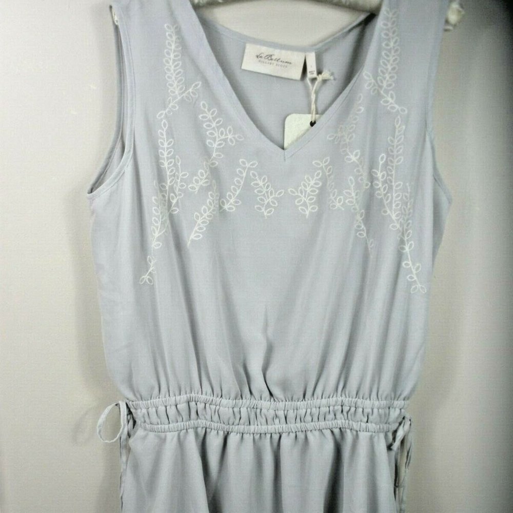 La Bellum Blouse Gray Sleeveless  Sz L